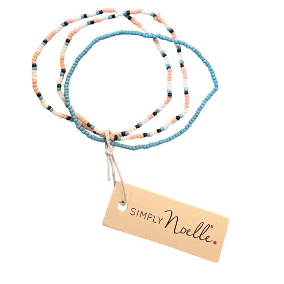 Simply Noelle Stacking Stretch Beaded Bracelets Set of Three New with Tags - Picture 1 of 4